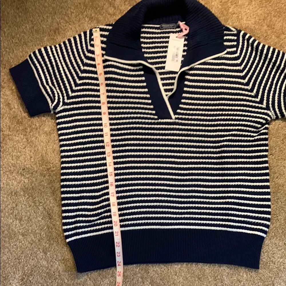 Vineyard Vines Navy and White Striped Sweater - Picture 4 of 4